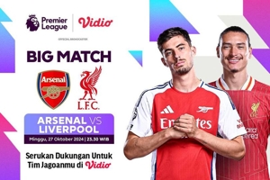 Live Streaming Big Match Liga Inggris: Arsenal vs Liverpool Pekan Ini di Vidio
