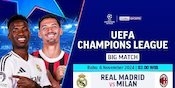 Siaran Langsung Liga Champions: Real Madrid vs AC Milan Matchweek 4 di Vidio Pekan Ini