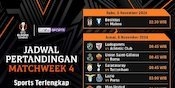 Jadwal Siaran Langsung Liga Europa 2024/25 Matchweek 4 di Vidio pekan Ini