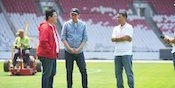 Erick Thohir Cek Rumput SUGBK Jelang Timnas Indonesia Vs Jepang, Begini Hasilnya: Rumput Terbaik yang Pernah Saya Rasakan