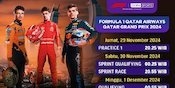Jadwal dan Link Siaran Langsung Formula 1 Grand Prix Qatar 2024 di Vidio, 29 November-1 Desember 2024