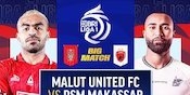 Link Live Streaming Big Match BRI Liga 1: Malut United vs PSM di Vidio