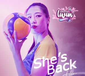 Pevoli putri Jakarta Livin Mandiri dari China, Liu Yan Han, di PLN Mobile Proliga 2025. (c) Instagram/jkt.livinmandiri