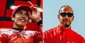 Lewis Hamilton dan Marc Marquez: Kompak Bela 'Skuad Merah' dari Italia pada 2025, Ini Rekor Mereka