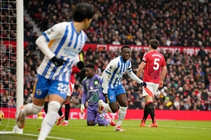 Man of the Match Manchester United vs Brighton: Yankuba Minteh