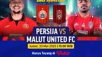 Saksikan Streaming BRI Liga 1 2024/25 Pertandingan Persija vs Malut United di Vidio