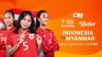 Siaran Langsung AFC U-20 Women’s 2026 Indonesia vs Myanmar: Eksklusif Hanya di Vidio